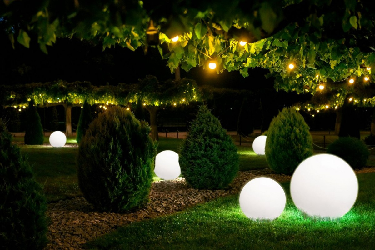 Lampa świecąca duża kula ogrodowa CUMULUS XL - Nowodvorski Lighting