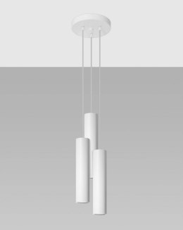 Lampa wisząca LAGOS 3P biała potrójna - Sollux Lighting