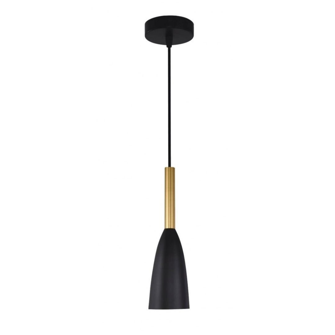 Lampa wisząca SOLIN 1 czarno złota pojedynczy zwis - Light Prestige Lampa wisząca SOLIN 1 czarno złota pojedynczy zwis - Light Prestige