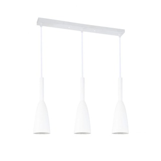 Lampa wisząca SOLIN 3 linia biała na listwie - Light Prestige