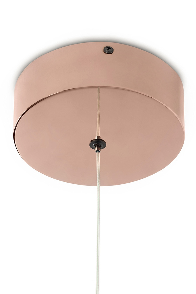 Lampa wisząca VISTA 40 miedziany chrom obręcz pierścień - King Home Lampa wisząca VISTA 40 miedziany chrom obręcz pierścień - King Home