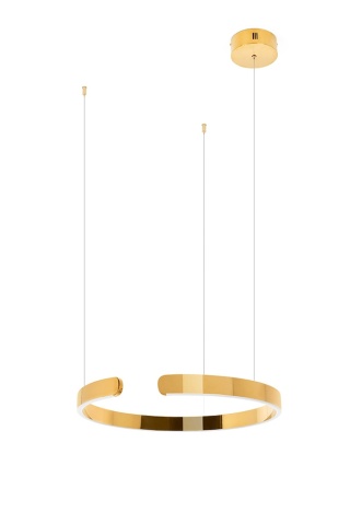Lampa wisząca VISTA 60 złoty chrom obręcz pierścień - King Home