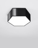 Plafon SUNDE 11 czarny heksagon geometryczny - Sollux Lighting
