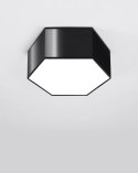 Plafon SUNDE 13 czarny heksagon geometryczny - Sollux Lighting