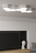 Plafon SUNDE 15 biały heksagon geometryczny - Sollux Lighting