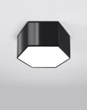 Plafon SUNDE 15 czarny heksagon geometryczny - Sollux Lighting