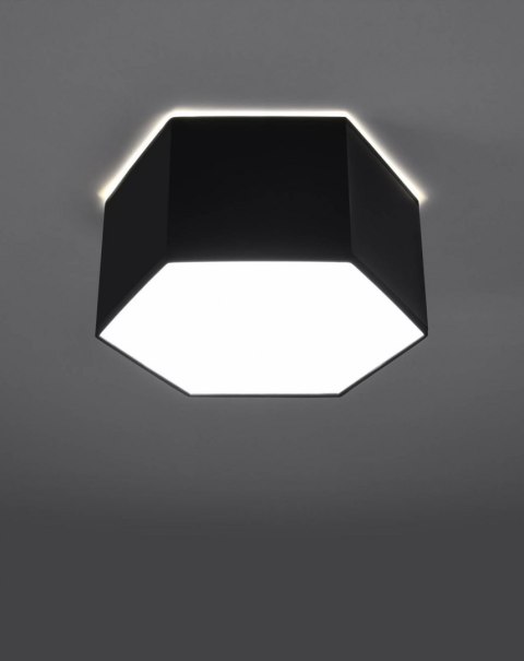 Plafon SUNDE 15 czarny heksagon geometryczny - Sollux Lighting Plafon SUNDE 15 czarny heksagon geometryczny - Sollux Lighting