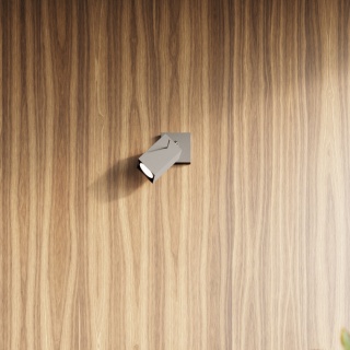 Kinkiet MERIDA 1 stal szary pojedynczy regulowany oświetlenie ścienne - Sollux Lighting