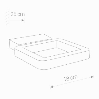 Kinkiet elewacyjny THIKA LED B IP54 lampa zewnętrzna - Nowodvorski Lighting
