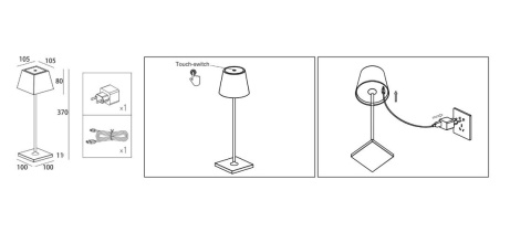 Lampa ogrodowa MAHE LED biała stołowa zewnętrzna na taras - Nowodvorski Lighting Lampa ogrodowa MAHE LED biała stołowa zewnętrzna na taras - Nowodvorski Lighting