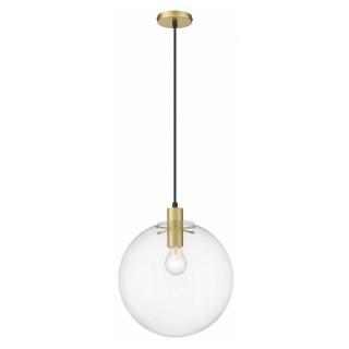 Lampa wisząca PUERTO 30 złota duża / szklany kulisty klosz - Light Prestige