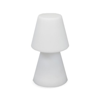 Lampka ogrodowa LOLA 45 biała LED wbudowana bateria, RGB+pilot - New Garden