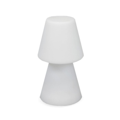 Lampka ogrodowa LOLA 45 biała LED wbudowana bateria, RGB+pilot - New Garden