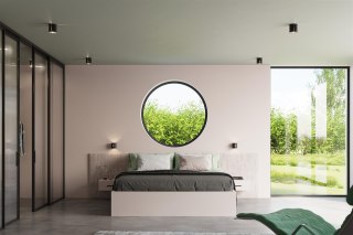 Plafon aluminiowy INEZ czarny tuba natynkowa - Sollux Lighting