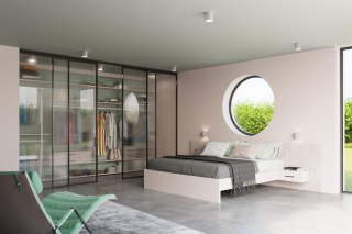 Plafon aluminiowy INEZ szary tuba natynkowa - Sollux Lighting