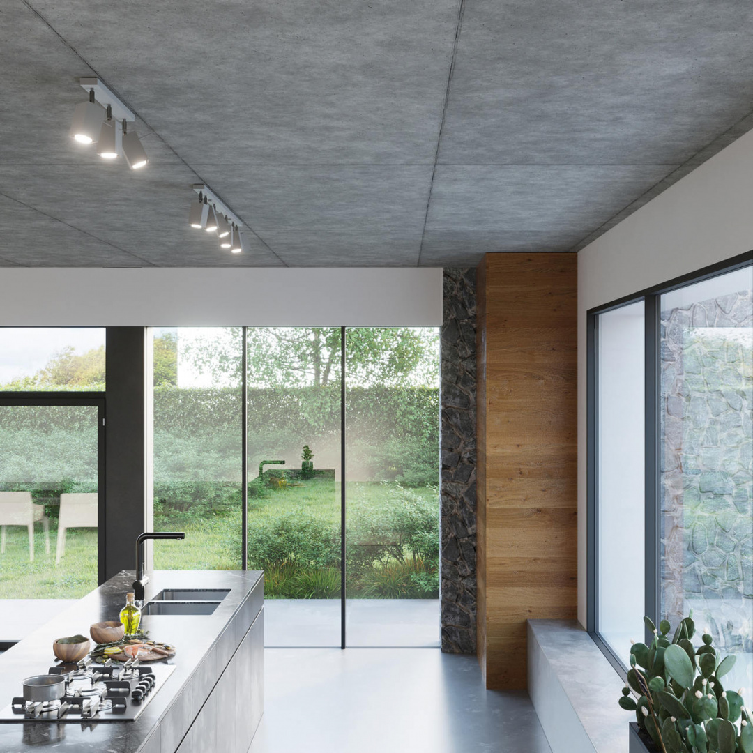 Plafon MERIDA 6L stal szary regulowany oświetlenie sufitowe - Sollux Lighting Plafon MERIDA 6L stal szary regulowany oświetlenie sufitowe - Sollux Lighting