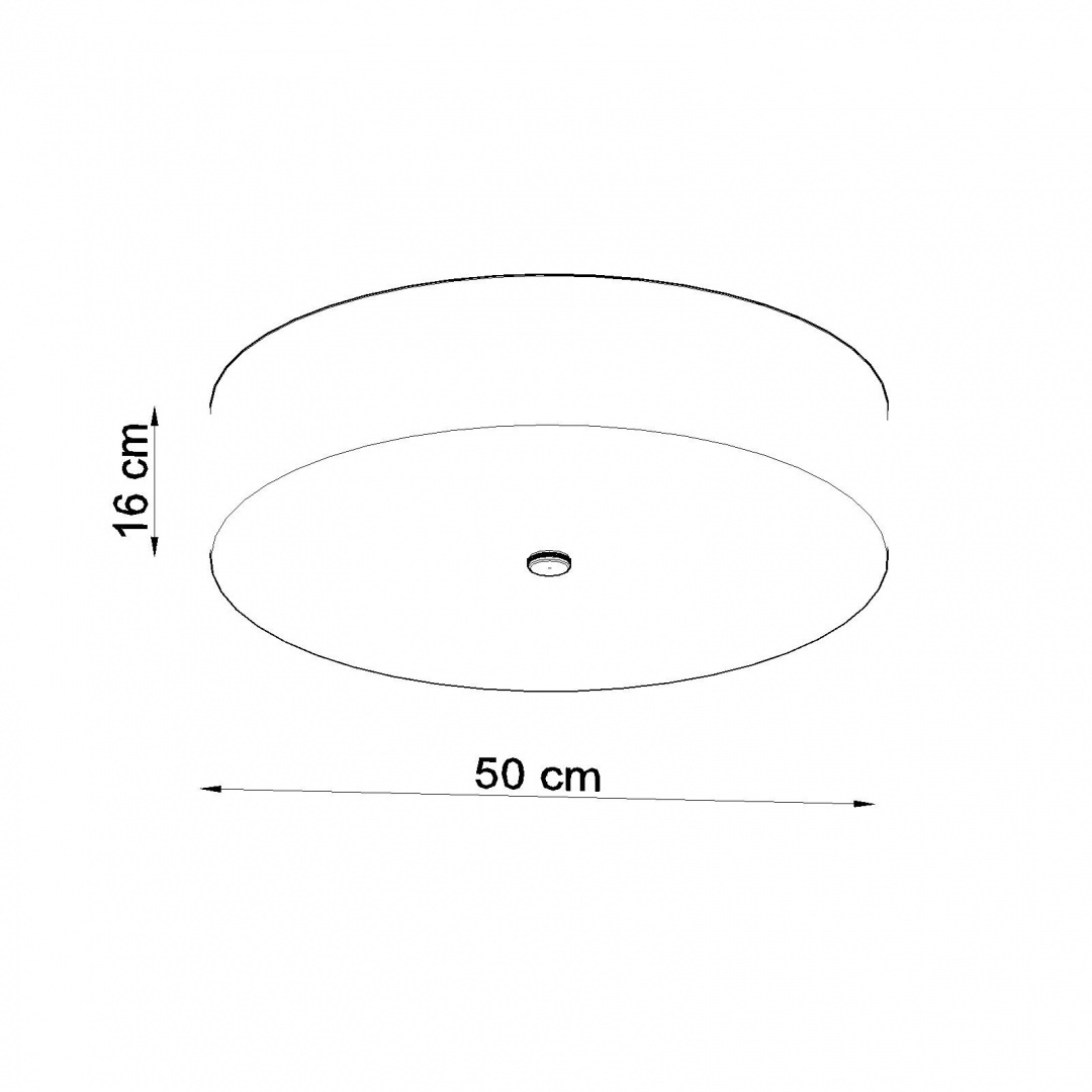 Plafon SKALA 50 czarny - Sollux Lighting Plafon SKALA 50 czarny - Sollux Lighting