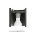 Plafon TIUBE czarna aluminiowa lampa sufitowa - Sollux Lighting
