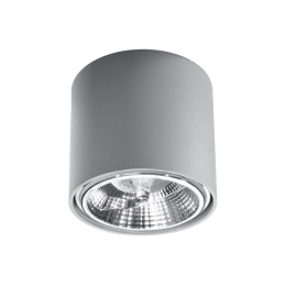 Plafon TIUBE szara aluminiowa lampa sufitowa - Sollux Lighting