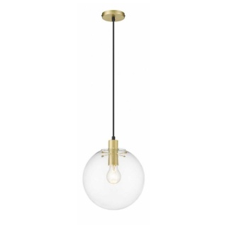 Lampa wisząca PUERTO 25 złota średnia / szklany kulisty klosz - Light Prestige