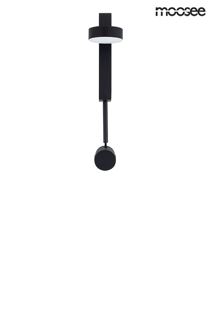 Elegancki kinkiet CLARID BLACK czarny LED 7,9W 3000K regulowany - Moosee Elegancki kinkiet CLARID BLACK czarny LED 7,9W 3000K regulowany - Moosee