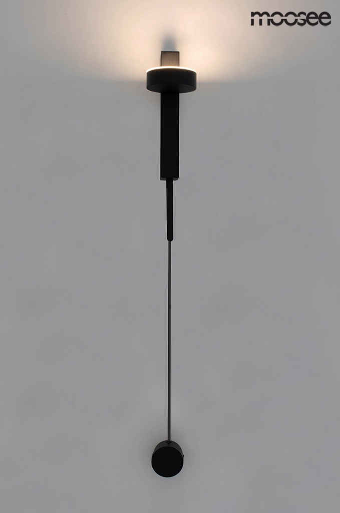 Elegancki kinkiet CLARID BLACK czarny LED 7,9W 3000K regulowany - Moosee