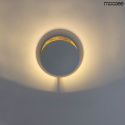 Kinkiet ECLISE biały / złoty dekoracyjny okrągły - Moosee