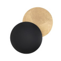 Kinkiet ECLISE czarny / złoty dekoracyjny okrągły - Moosee