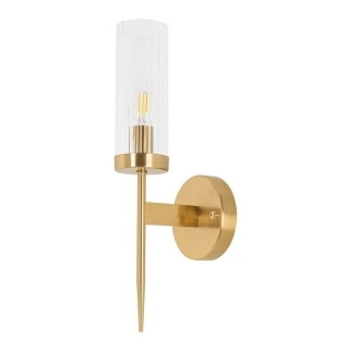 Kinkiet TORCH złoty ze szklanym kloszem - Moosee