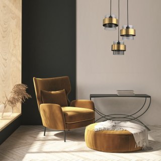 Lampa wisząca MIELE 3 dymna złota potrójna - Light Prestige