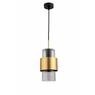 Lampa wisząca MIELE dymna złota długa - Light Prestige