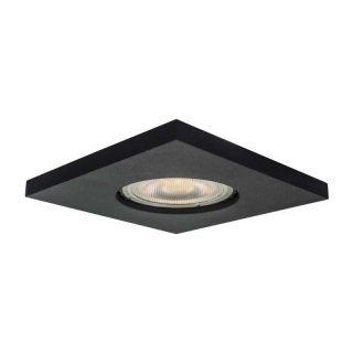 Oprawa wpuszczana LAGOS oczko podtynkowe kwadratowe czarne IP65 - Light Prestige