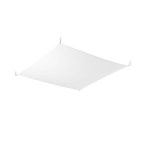 Plafon materiałowy LUNA 4 biały 140/140cm G13 tkanina - Sollux Lighting