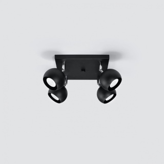 Plafon OCULARE 4 czarny - Sollux Lighting