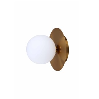 Kinkiet ROMA złoty z kulistym szklanym kloszem - Light Prestige