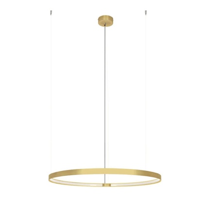 Lampa wisząca CIRCLE 74 złota świecąca obręcz ledowa - Moosee