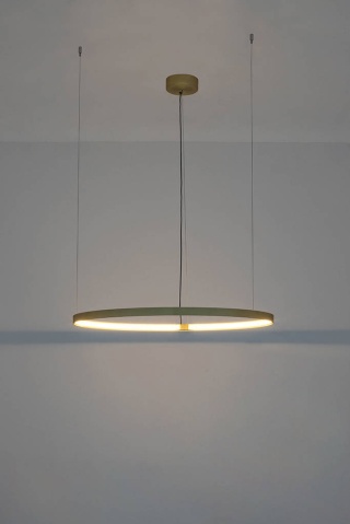 Lampa wisząca CIRCLE 74 złota świecąca obręcz ledowa - Moosee