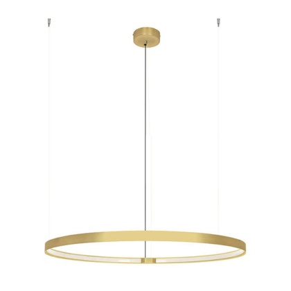 Lampa wisząca CIRCLE 98 złota świecąca obręcz ledowa - Moosee