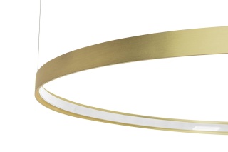 Lampa wisząca CIRCLE 98 złota świecąca obręcz ledowa - Moosee