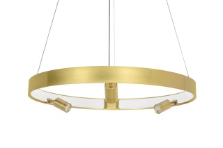 Lampa wisząca CIRCLE SPOT 60 GOLD złota obręcz ledowa - Moosee