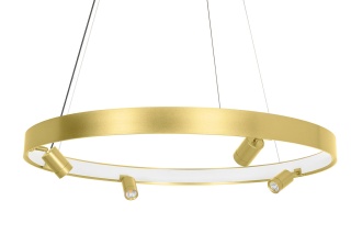 Lampa wisząca CIRCLE SPOT 74 GOLD złota obręcz ledowa - Moosee