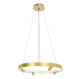 Lampa wisząca CIRCLE SPOT 74 GOLD złota obręcz ledowa - Moosee