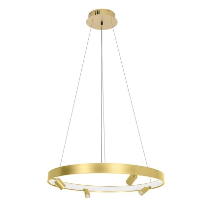 Lampa wisząca CIRCLE SPOT 74 GOLD złota obręcz ledowa - Moosee