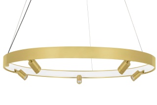 Lampa wisząca CIRCLE SPOT 98 GOLD złota duża obręcz ledowa - Moosee