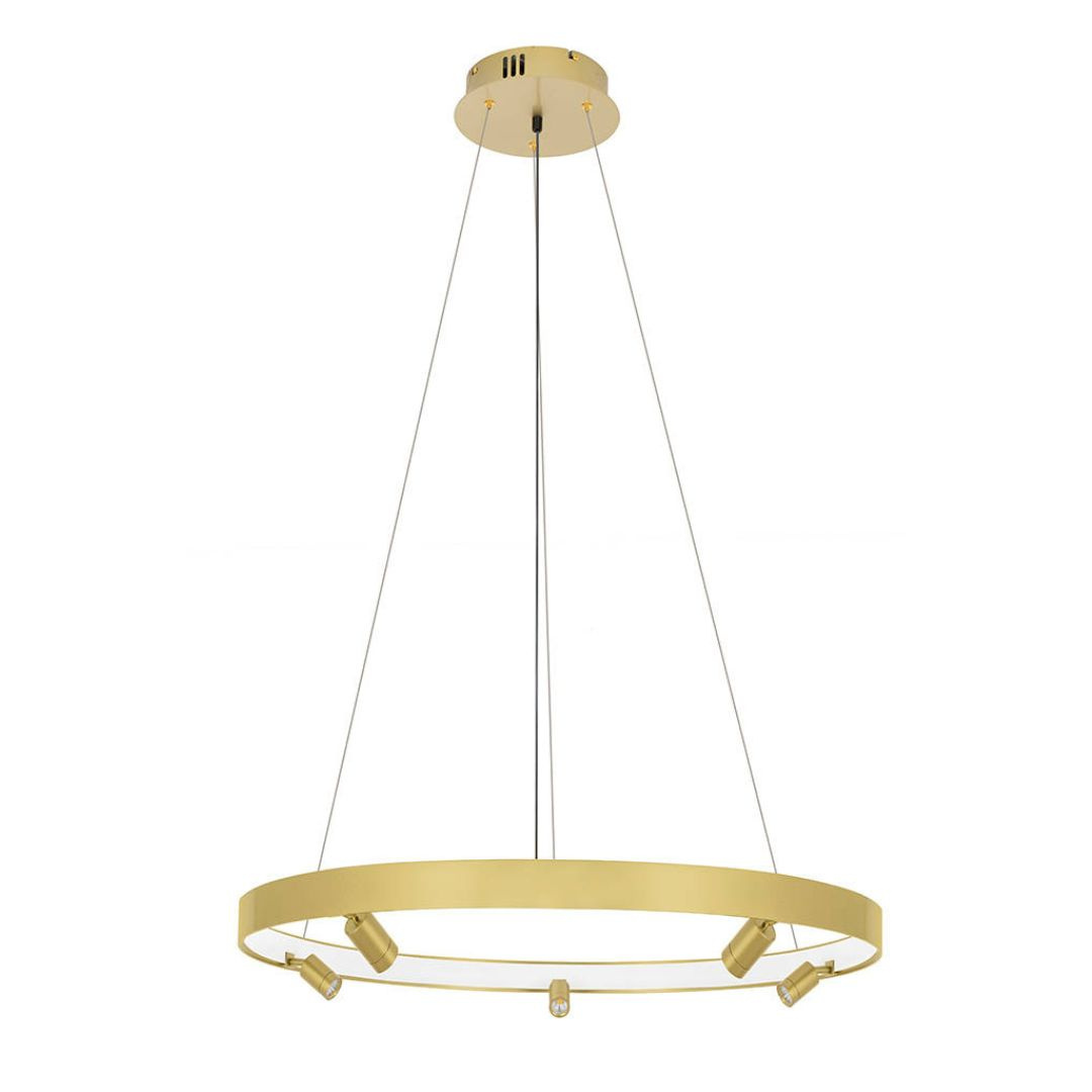 Lampa wisząca CIRCLE SPOT 98 GOLD złota duża obręcz ledowa - Moosee Lampa wisząca CIRCLE SPOT 98 GOLD złota duża obręcz ledowa - Moosee