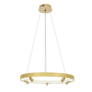 Lampa wisząca CIRCLE SPOT 98 GOLD złota duża obręcz ledowa - Moosee
