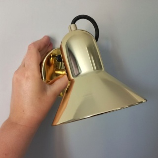 Kinkiet ASTAMA złoty regulowany do czytania - Light Prestige