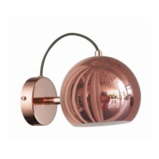 Kinkiet RAME miedziany metalowa kula loft - Light Prestige