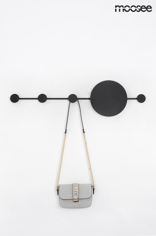 Kinkiet SHADOW HANG czarny z wieszakiem na ubrania - Moosee