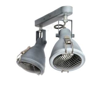 Kinkiet / plafon CRODO 2 szary retro rustykalny - Candellux Lighting